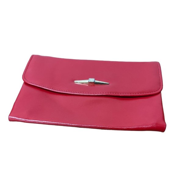 Vintage Red Envelope Clutch Bag Preloved Sustainable Handbag Gift - Picture 2 of 9